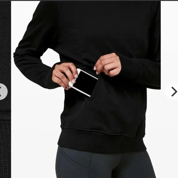 Lululemon Scuba Pullover Hoodie in Black Kangaroo Pocket 6 - Picture 15 of 16